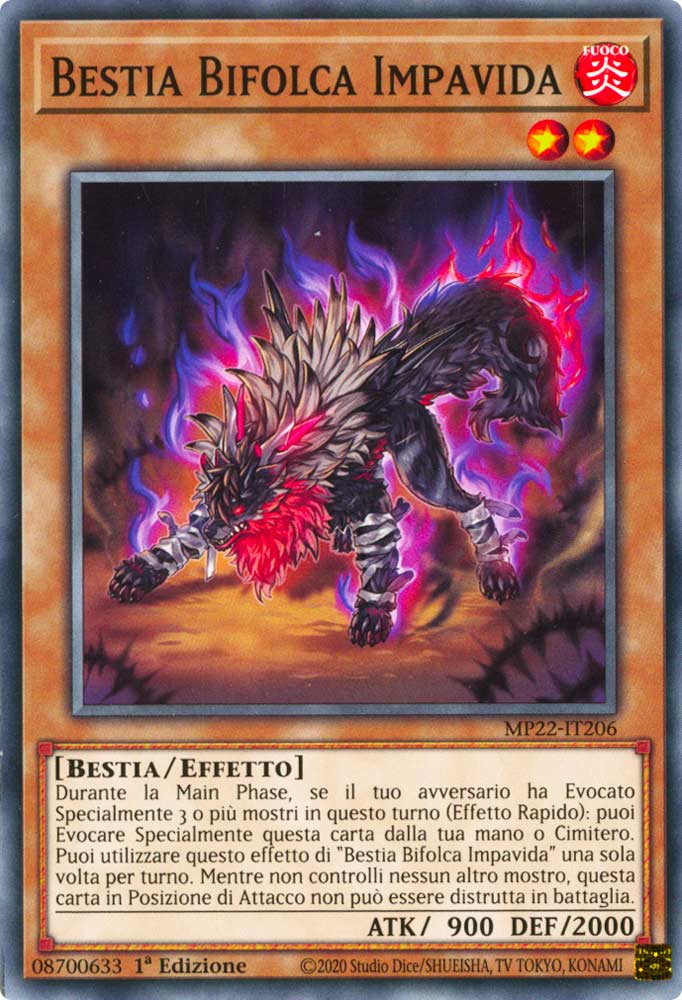 MP22-IT206 Bestia Bifolca Impavida Comune 1a Edizione (IT) -NEAR MINT-