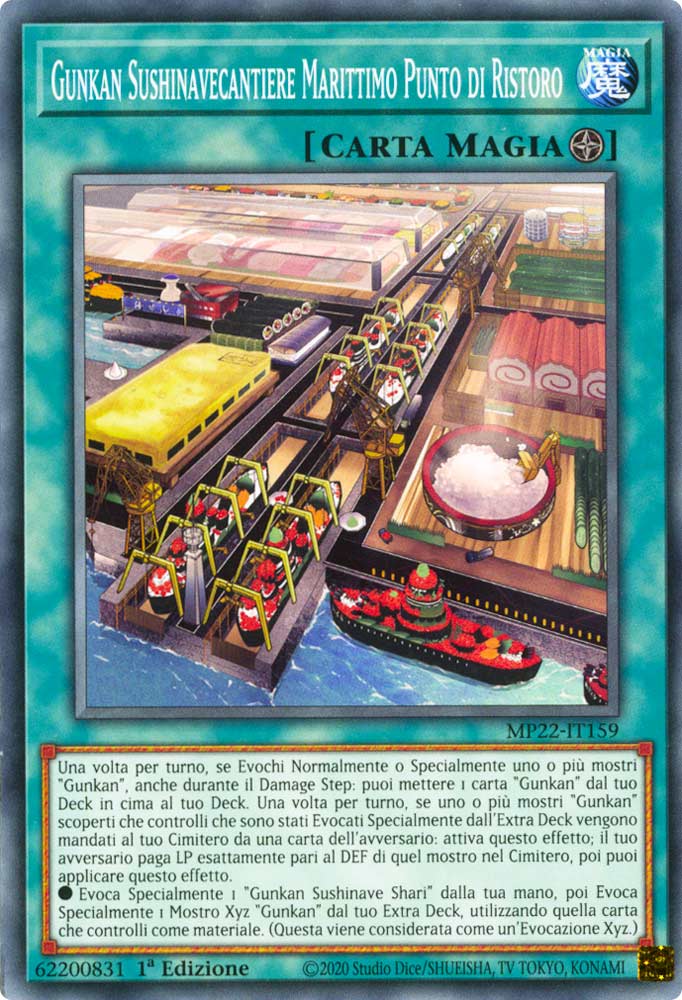 MP22-IT159 Gunkan Sushinavecantiere Marittimo Punto di Ristoro Comune 1a Edizione (IT) -NEAR MINT-