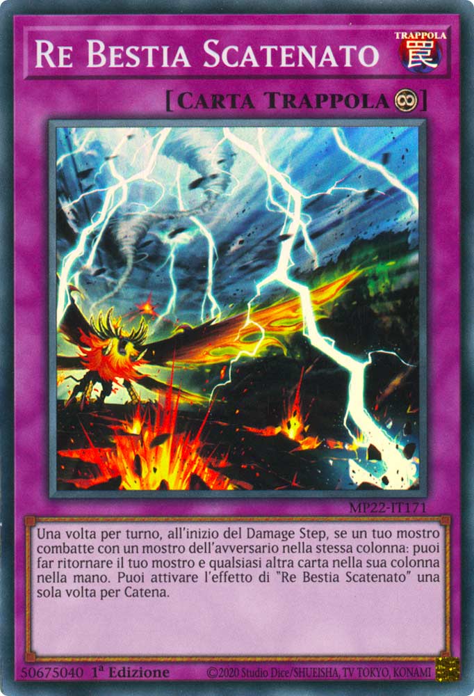 MP22-IT171 Re Bestia Scatenato Super Rara 1a Edizione (IT) -NEAR MINT-