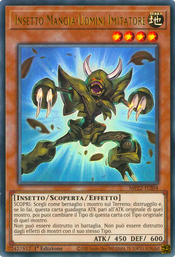 MP22-IT204 Insetto Mangia-Uomini Imitatore Ultra Rara 1a Edizione (IT) -NEAR MINT-