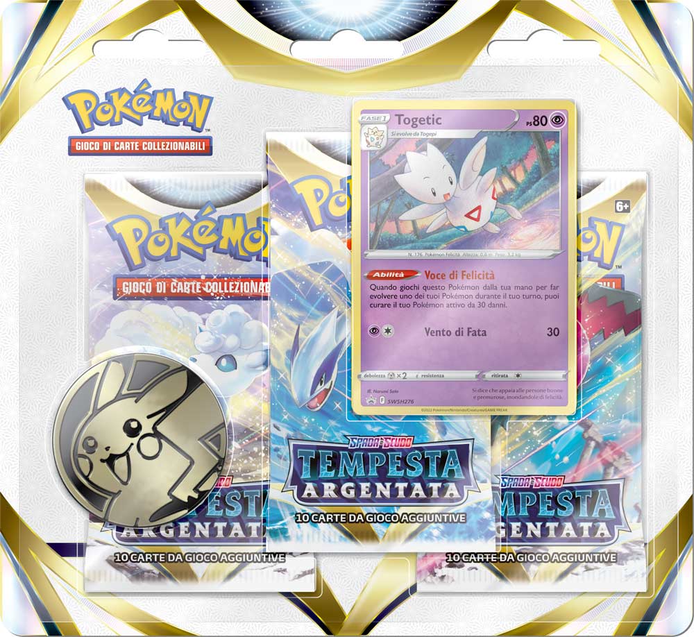 Spada e Scudo Tempesta Argentata 3 pack Blister Togetic (IT)