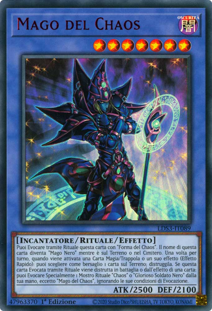 LDS3-IT089 Mago del Chaos (scritta ROSSA) Ultra Rara 1a Edizione (IT) -NEAR MINT-