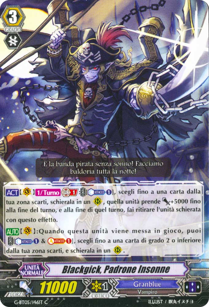 G-BT05-IT146 Blackgick, Padrone Insonne comune normale (IT) -NEAR MINT-