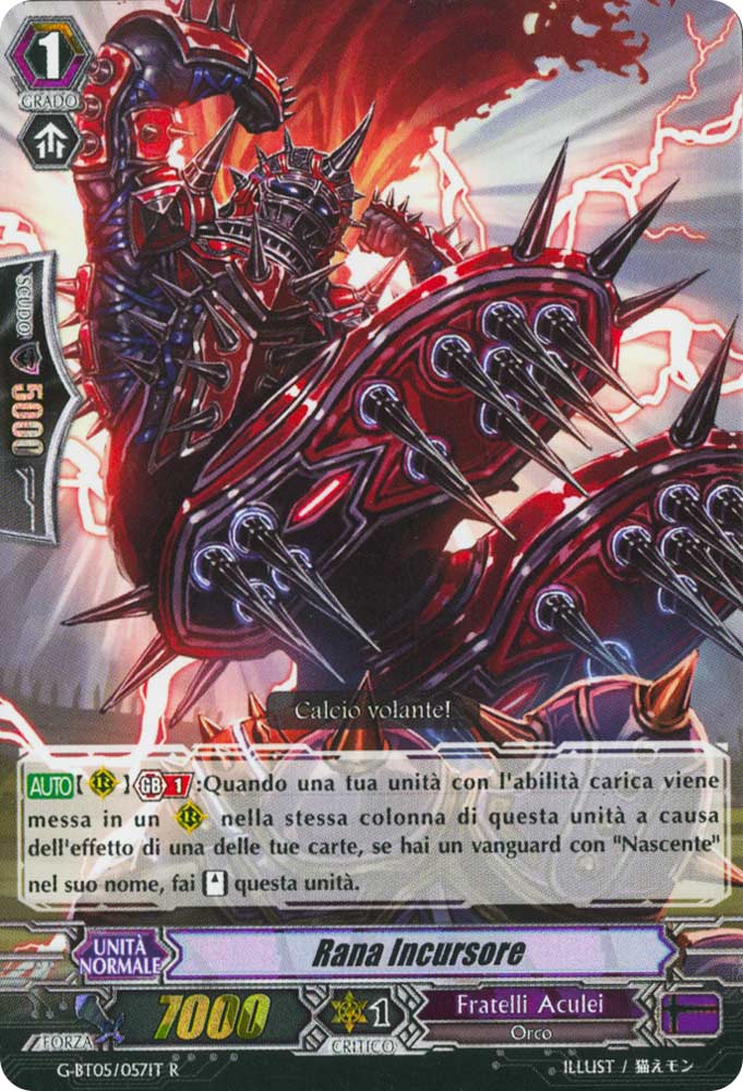 G-BT05-IT057 Rana Incursore rara foil (IT) -NEAR MINT-