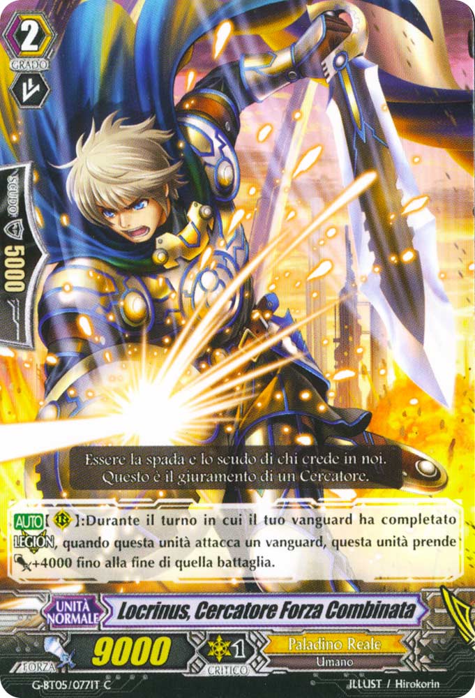 G-BT05-IT077 Locrinus, Cercatore Forza Combinata comune normale (IT) -NEAR MINT-