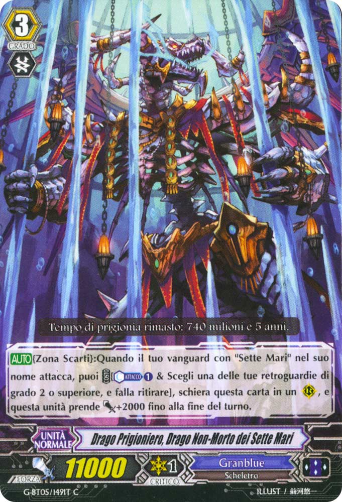 G-BT05-IT149 Drago Prigioniero, Drago Non-Morto dei Sette Mari comune normale (IT) -NEAR MINT-