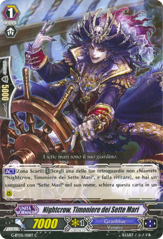 G-BT05-IT158 Nightcrow, Timoniere dei Sette Mari comune normale (IT) -NEAR MINT-