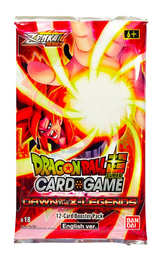 Super Box Zenkai Series Set 01 Dawn of the Z-Legends busta 12 carte (EN)