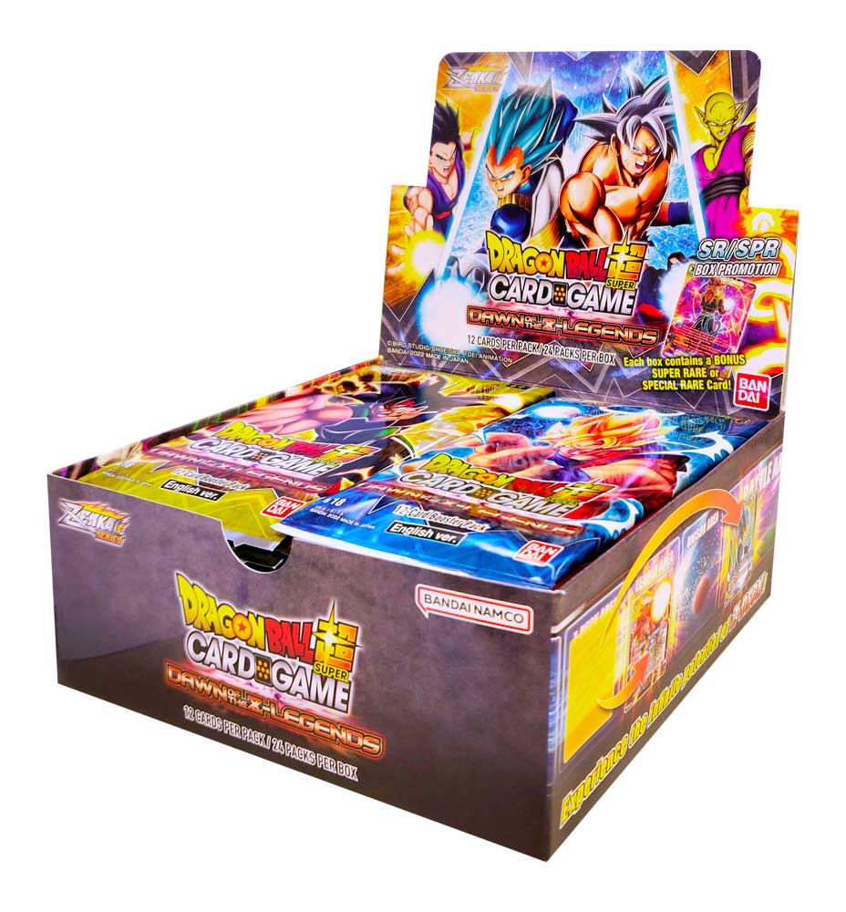 Super Box Zenkai Series Set 01 Dawn of the Z-Legends display 24 buste (EN)