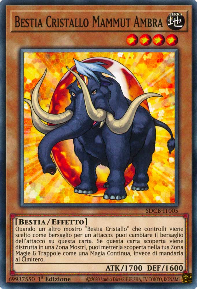SDCB-IT005 Bestia Cristallo Mammut Ambra Comune 1a Edizione (IT) -NEAR MINT-