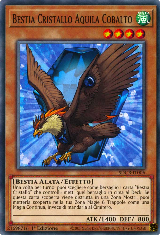 SDCB-IT006 Bestia Cristallo Aquila Cobalto Comune 1a Edizione (IT) -NEAR MINT-