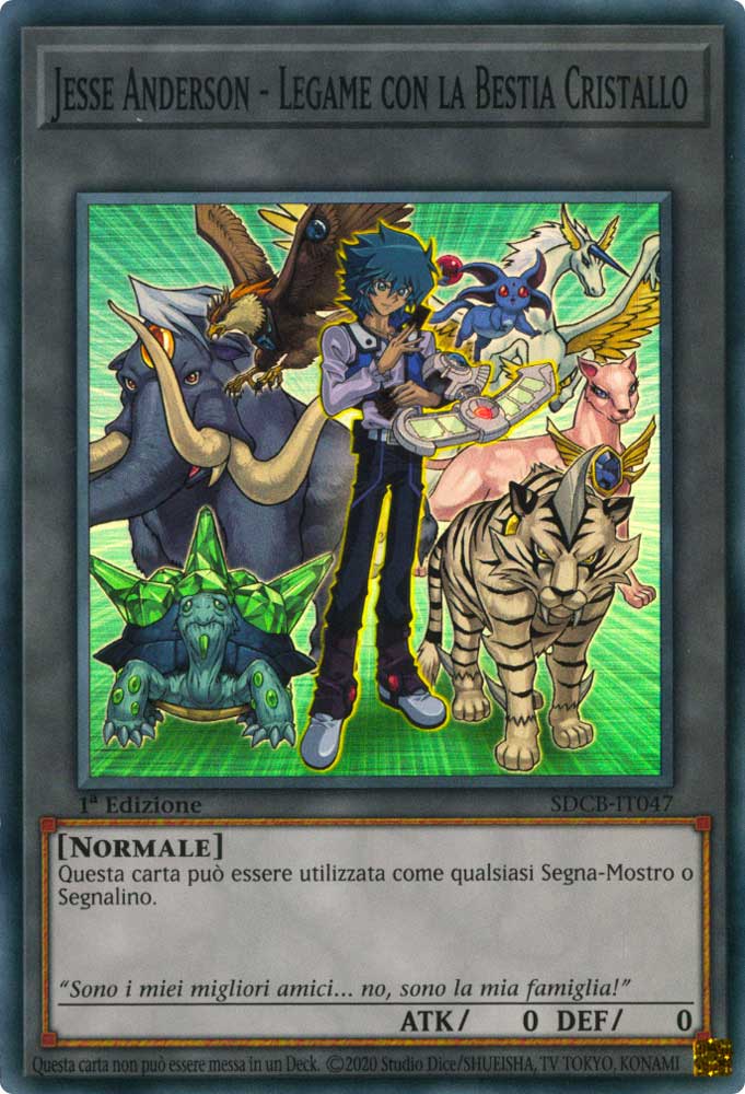SDCB-IT047 Jesse Anderson - Legame con la Bestia Cristallo Super Rara 1a Edizione (IT) -NEAR MINT-