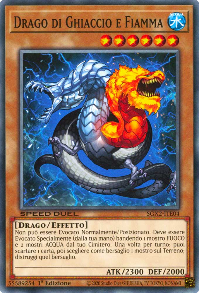 SGX2-ITE04 Drago di Ghiaccio e Fiamma Comune 1a Edizione (IT) -NEAR MINT-