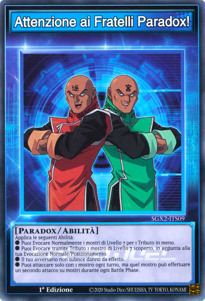 SGX2-ITS09 Attenzione ai Fratelli Paradox! Comune 1a Edizione (IT) -NEAR MINT-