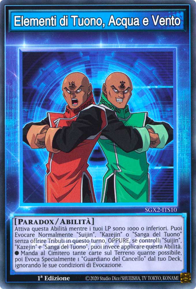 SGX2-ITS10 Elementi di Tuono, Acqua e Vento Comune 1a Edizione (IT) -NEAR MINT-