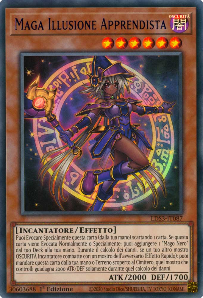 LDS3-IT087 Maga Illusione Apprendista (scritta BLU) Ultra Rara 1a Edizione (IT) -NEAR MINT-