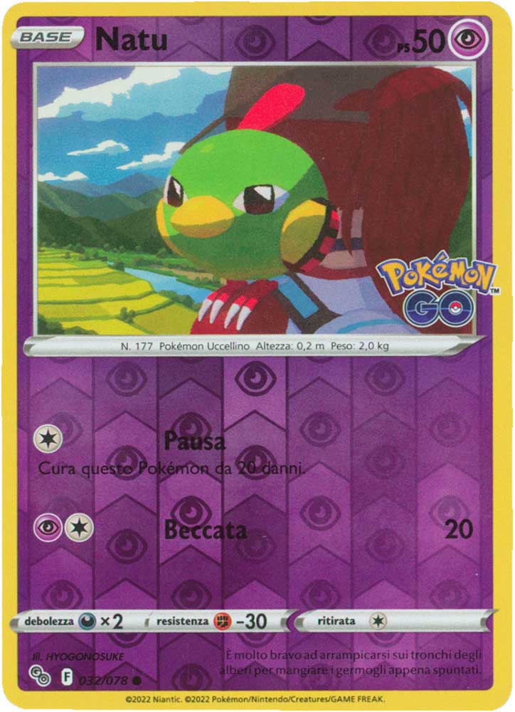 032/078 Natu comune foil reverse (IT) -NEAR MINT-
