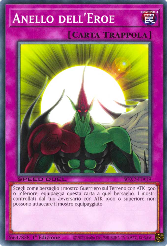 SGX2-ITA19 Anello dell'Eroe Comune 1a Edizione (IT) -NEAR MINT-