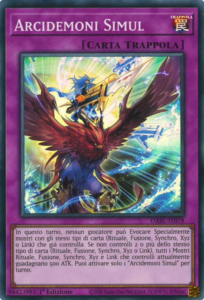 DABL-IT078 Arcidemoni Simul Super Rara 1a Edizione (IT) -NEAR MINT-