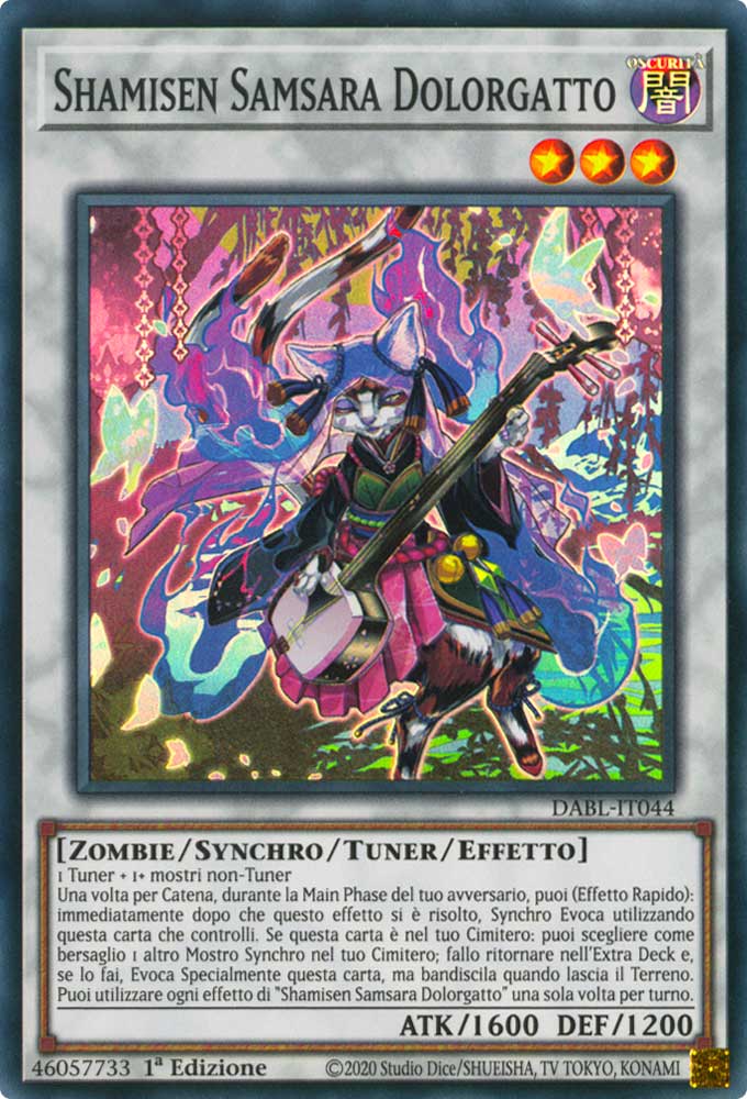 DABL-IT044 Shamisen Samsara Dolorgatto Super Rara 1a Edizione (IT) -NEAR MINT-