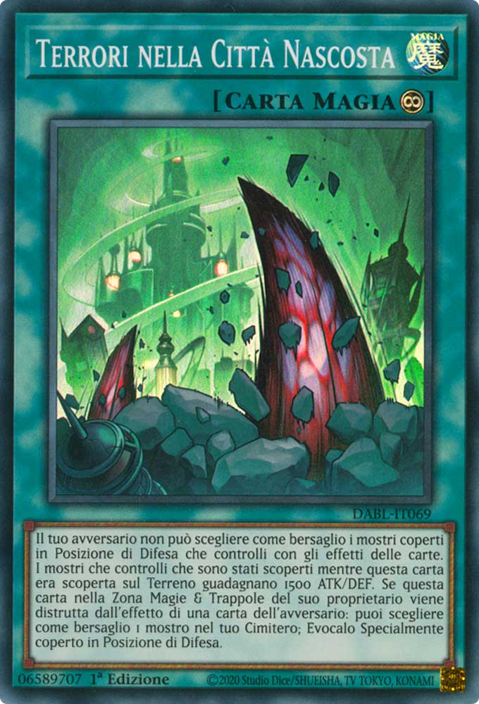 DABL-IT069 Terrori nella Citta' Nascosta Super Rara 1a Edizione (IT) -NEAR MINT-