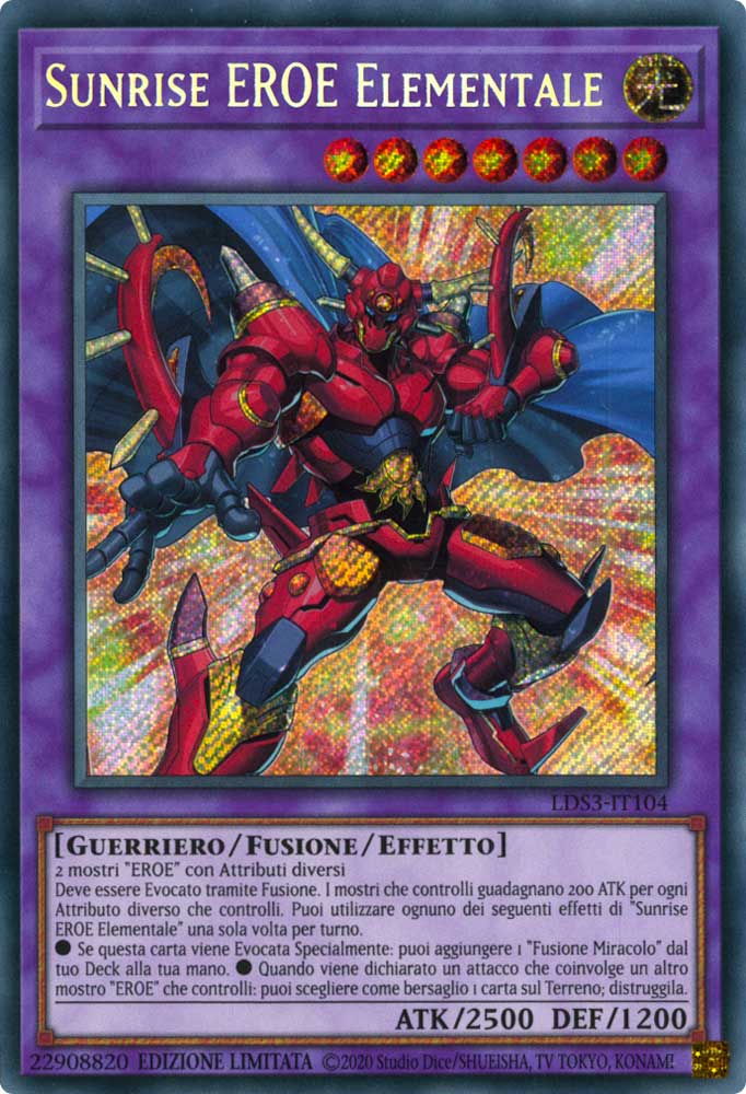 LDS3-IT104 Sunrise EROE Elementale Rara Segreta 1a Edizione (IT) -NEAR MINT-