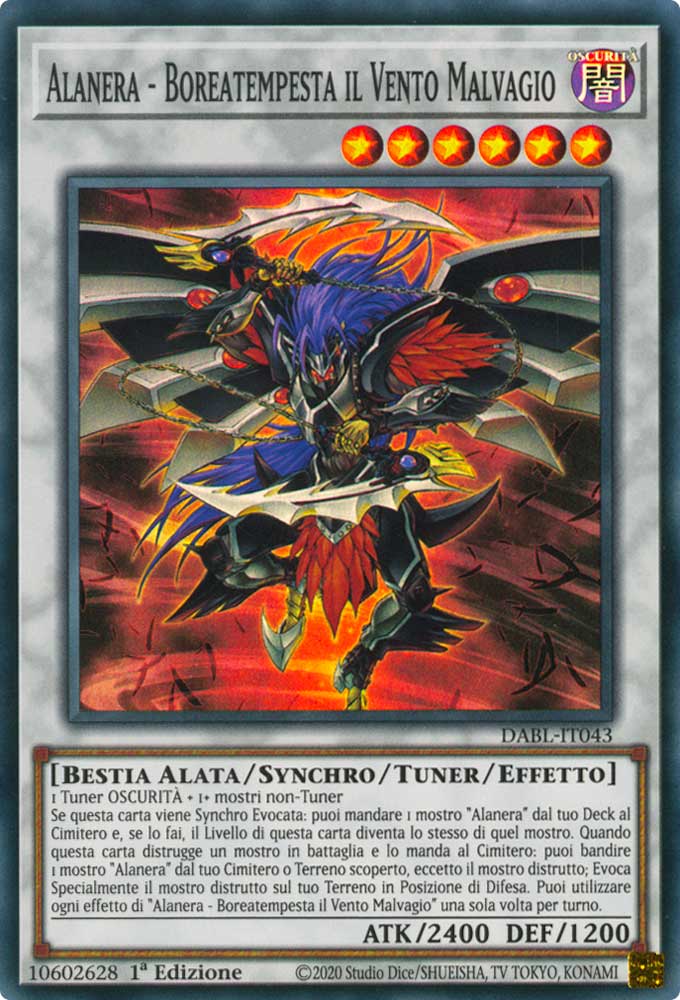 DABL-IT043 Alanera - Boreatempesta il Vento Malvagio Super Rara 1a Edizione (IT) -NEAR MINT-