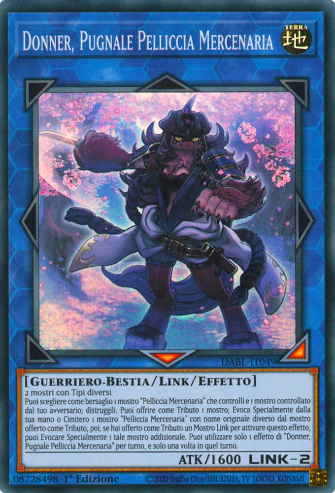 DABL-IT049 Donner, Pugnale Pelliccia Mercenaria Super Rara 1a Edizione (IT) -NEAR MINT-