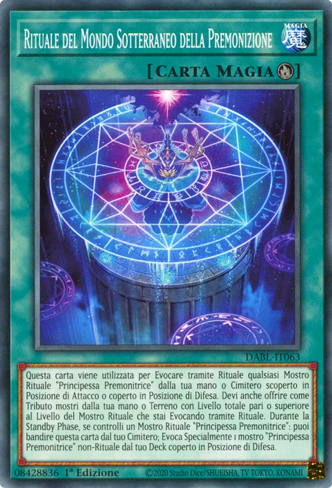 DABL-IT063 Rituale del Mondo Sotterraneo della Premonizione Comune 1a Edizione (IT) -NEAR MINT-