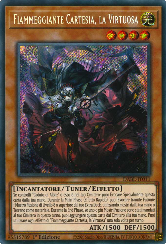 DABL-IT011 Fiammeggiante Cartesia, la Virtuosa Rara Segreta 1a Edizione (IT) -NEAR MINT-