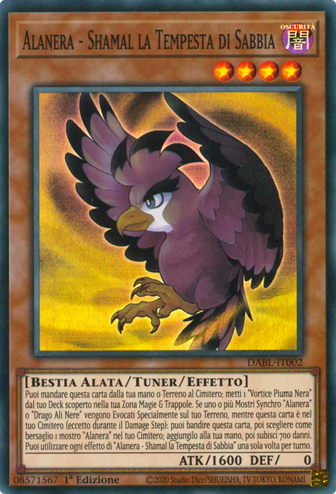 DABL-IT002 Alanera - Shamal la Tempesta di Sabbia Super Rara 1a Edizione (IT) -NEAR MINT-