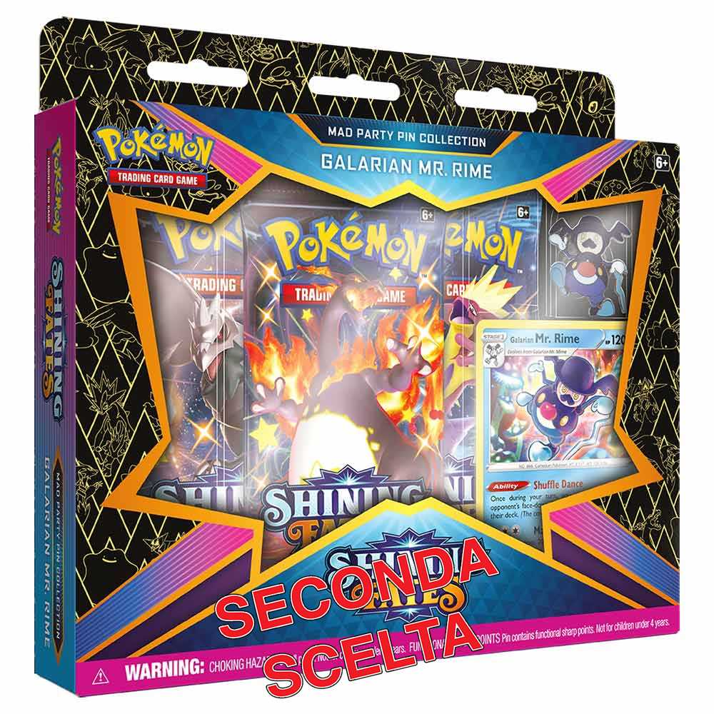 Sword and Shield 4.5 Shining Fates Mad Party Pin Collection Galarian Mr. Rime (EN) -SECONDA SCELTA-