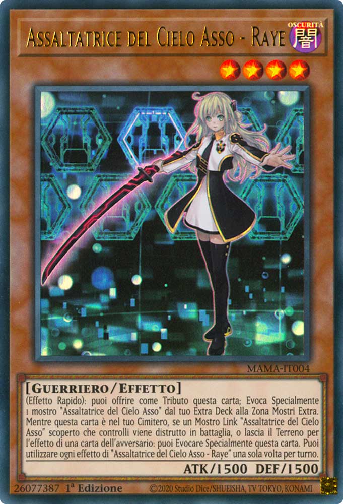 MAMA-IT004 Assaltatrice del Cielo Asso - Raye Ultra Rara 1a Edizione (IT) -NEAR MINT-