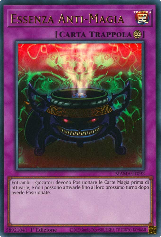 MAMA-IT092 Essenza Anti-Magia Ultra Rara 1a Edizione (IT) -NEAR MINT-