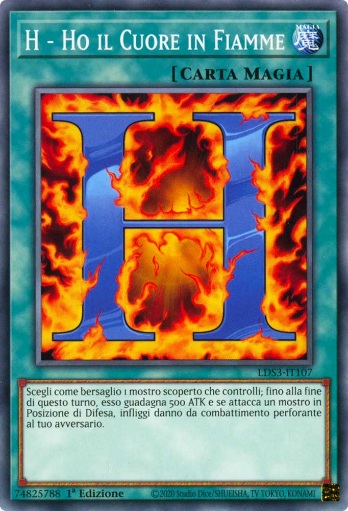 LDS3-IT107 H - Ho il Cuore in Fiamme Comune 1a Edizione (IT) -NEAR MINT-