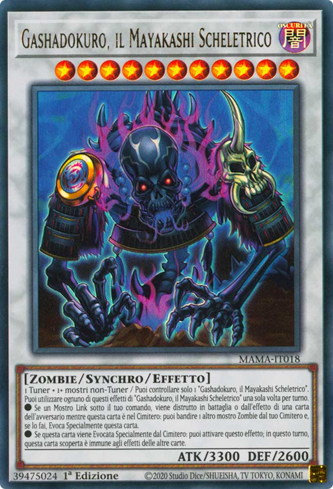 MAMA-IT018 Gashadokuro, il Mayakashi Scheletrico Ultra Rara 1a Edizione (IT) -NEAR MINT-