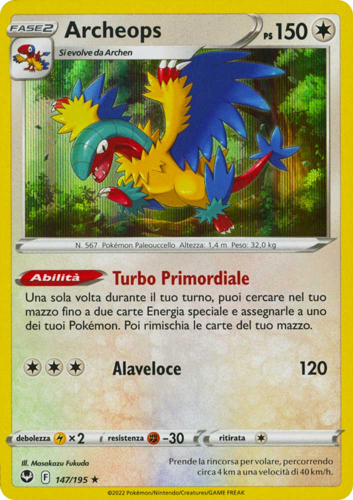 147 / 195 Archeops Rara foil (IT) -NEAR MINT-