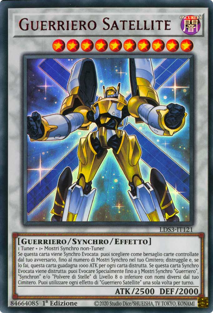LDS3-IT121 Guerriero Satellite (scritta ROSSA) Ultra Rara 1a Edizione (IT) -NEAR MINT-