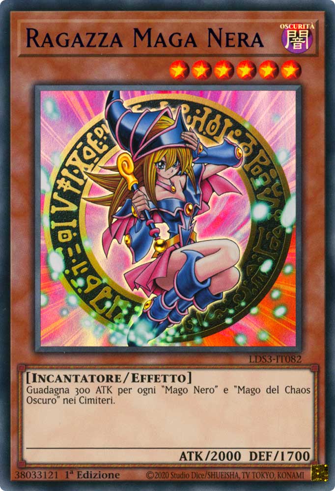 LDS3-IT082 Ragazza Maga Nera (scritta BLU) Ultra Rara 1a Edizione (IT) -NEAR MINT-