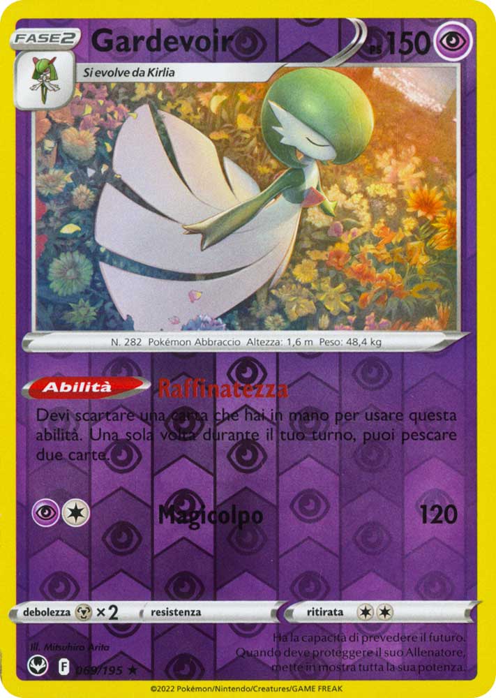 069 / 195 Gardevoir Rara foil reverse (IT) -NEAR MINT-