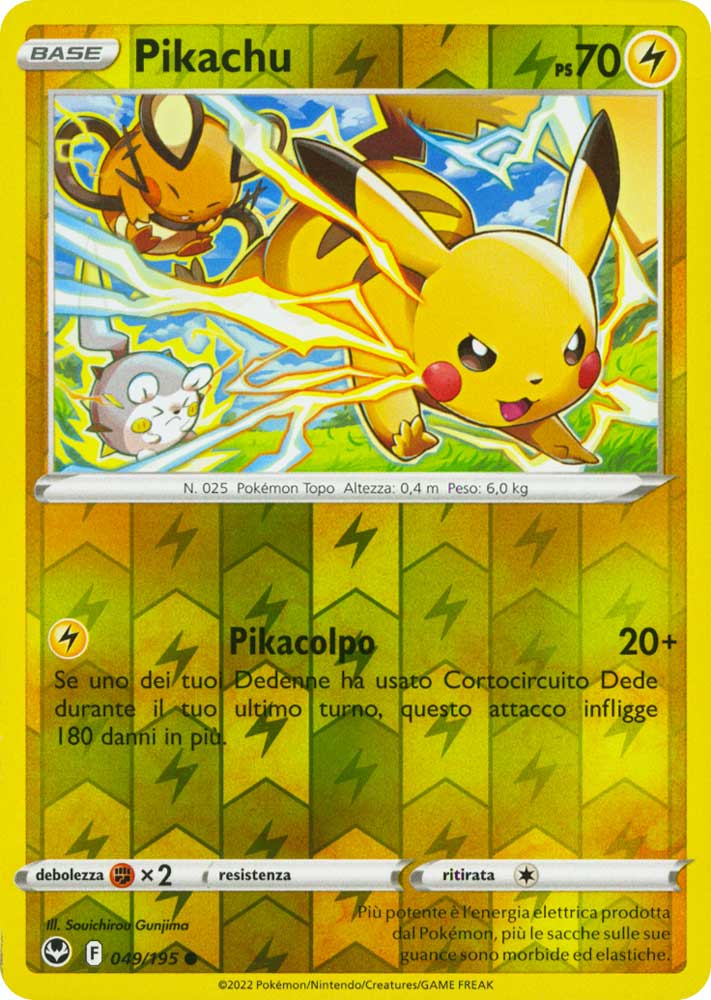 049 / 195 Pikachu Comune foil reverse (IT) -NEAR MINT-