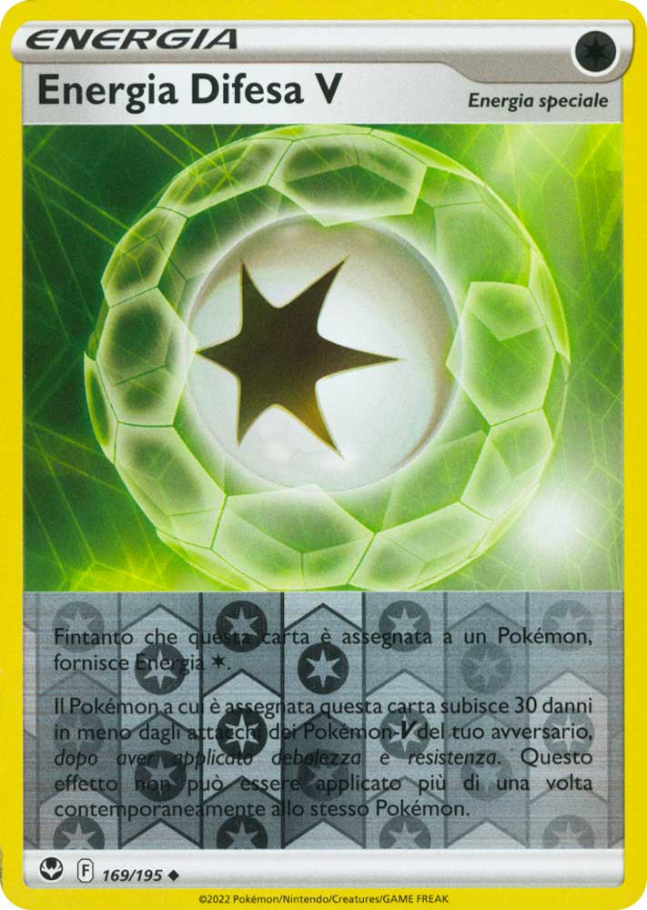 169 / 195 Energia Difesa V Non Comune foil reverse (IT) -NEAR MINT-