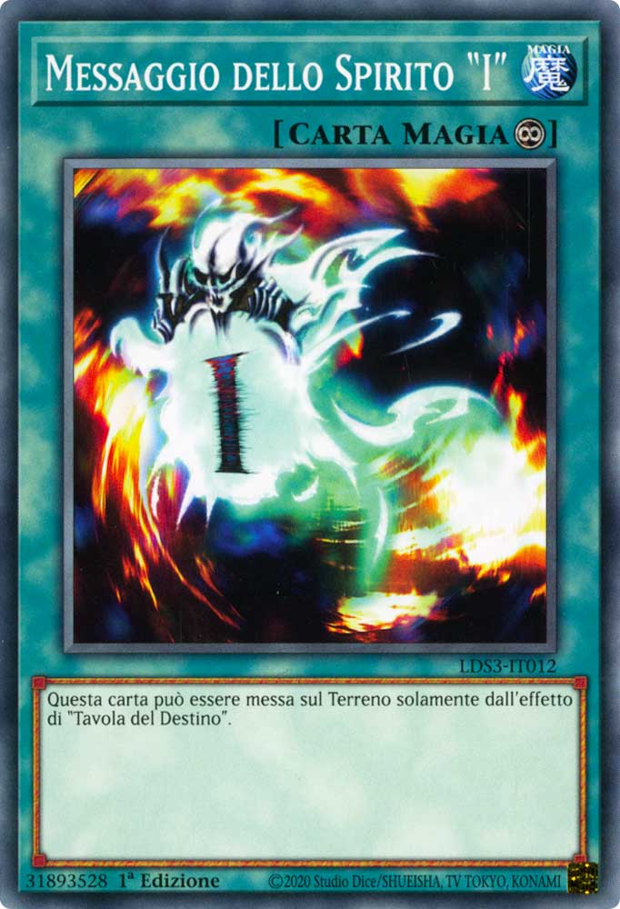 LDS3-IT012 Messaggio dello Spirito "I" Comune 1a Edizione (IT) -NEAR MINT-