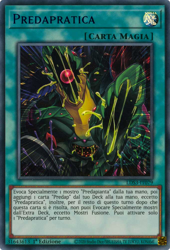 LDS3-IT079 Predapratica (scritta BLU) Ultra Rara 1a Edizione (IT) -NEAR MINT-