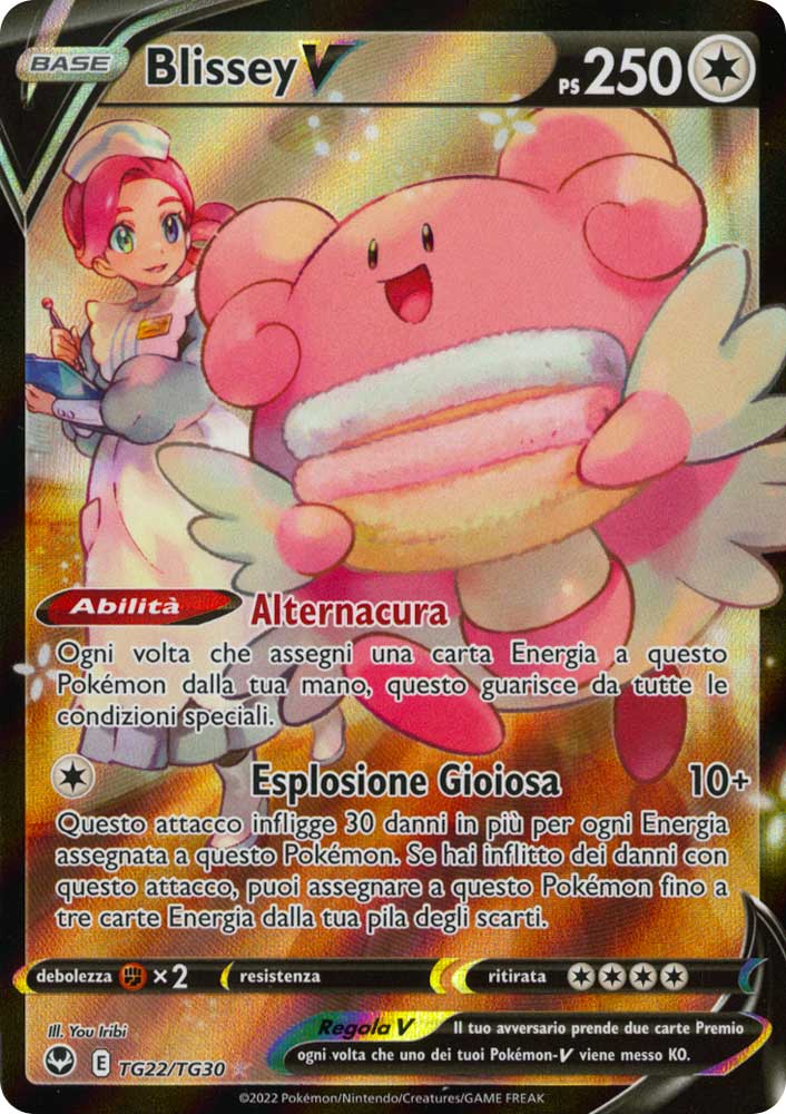 TG22 / TG30 Blissey V Rara Segreta foil (IT) -NEAR MINT-