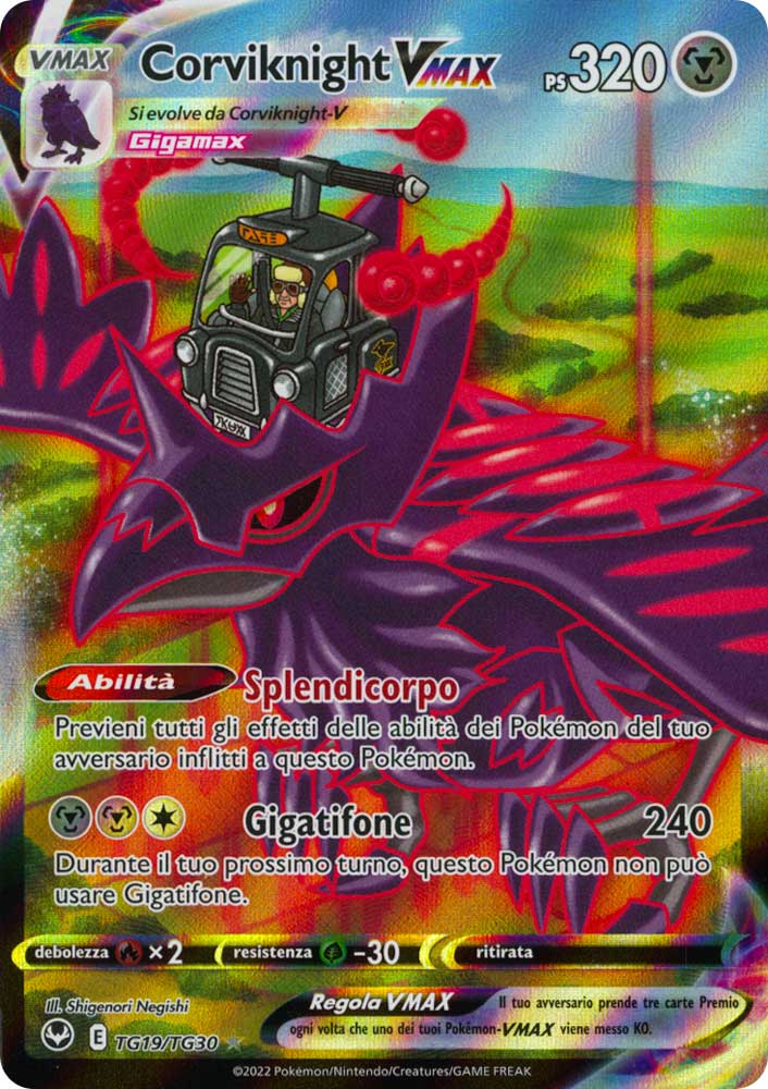 TG19 / TG30 Corviknight VMAX Rara Segreta foil (IT) -NEAR MINT-