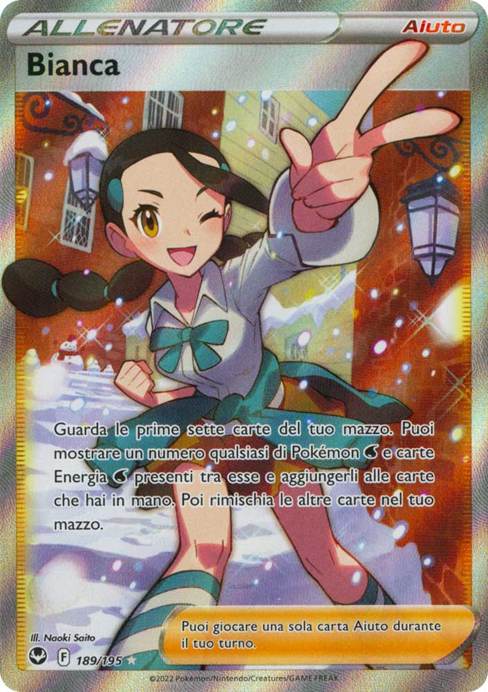 189 / 195 Bianca Ultra Rara Full Art foil (IT) -NEAR MINT-