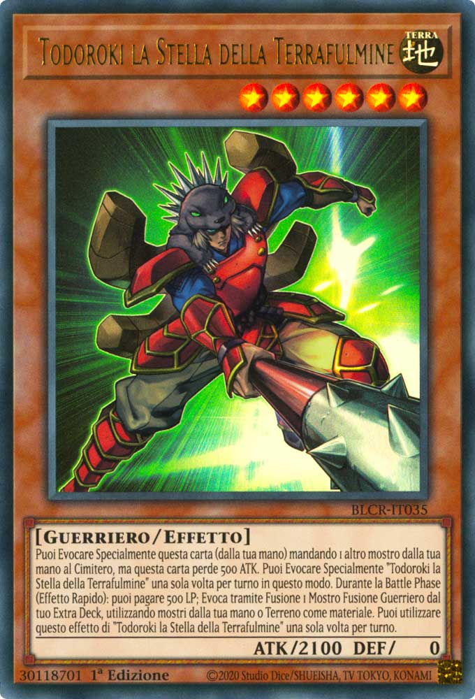BLCR-IT035 Todoroki la Stella della Terrafulmine Ultra Rara 1a Edizione (IT) -NEAR MINT-