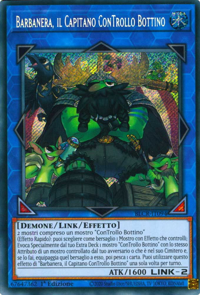BLCR-IT094 Barbanera, il Capitano ConTrollo Bottino Rara Segreta 1a Edizione (IT) -NEAR MINT-