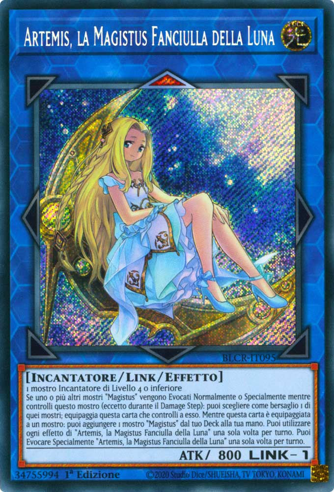 BLCR-IT095 Artemis, the Magistus Moon Maiden Rara Segreta 1a Edizione (IT) -NEAR MINT-